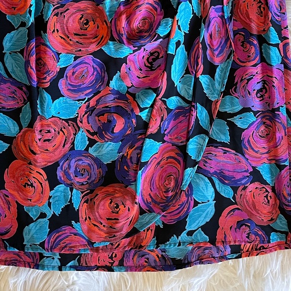 Vintage Michel Antoni Fall Floral Tulip Midi Skirt and Oversized Blazer set - Picture 13 of 16